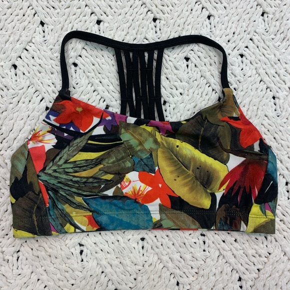 Mossimo Supply Co. Other - Mossimo Floral Jungle Cage Back Sports Bra
